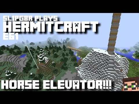 HermitCraft MineCraft LP E61 - Horse Elevator! ( Let's Play )