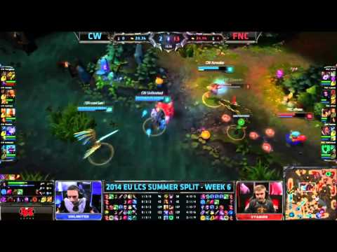 Copenhagen Wolves VS Fnatic   Highlights EU LCS Summer 2014 Week 6 Day 1 S4 CW vs FNC