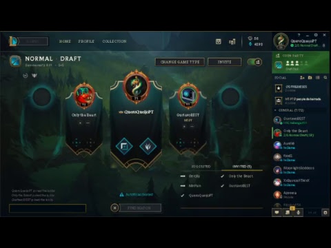 League of Legends com a malta :D