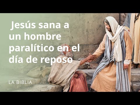 Jesús sana a un hombre paralítico en el día de reposo