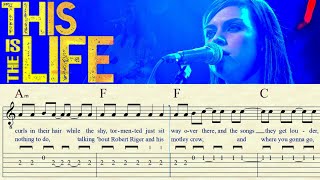 THIS IS THE LIFE | AMY MACDONALD | TAB &amp; Sheet music | Guitar Lesson | Tutorial