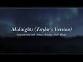 Taylor Swift | Midnights Full Album | Instrumental in Nature | Serene Study, Sleep, Relaxation Music