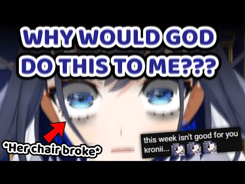 Kronii Just Started Her Stream and She Already Broke Her Chair Shortly After... Kronii Just Started Her Stream and She Already Broke Her Chair Shortly After...