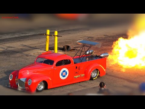Night Of Fire Drag Racing Fastest Jet Cars at Great Lakes Dragaway