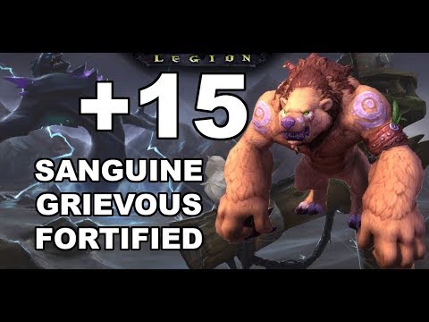 Let's Do Eye of Azshara Mythic +15! (Sanguine/Grievous/Fortified) Guardian Druid PoV