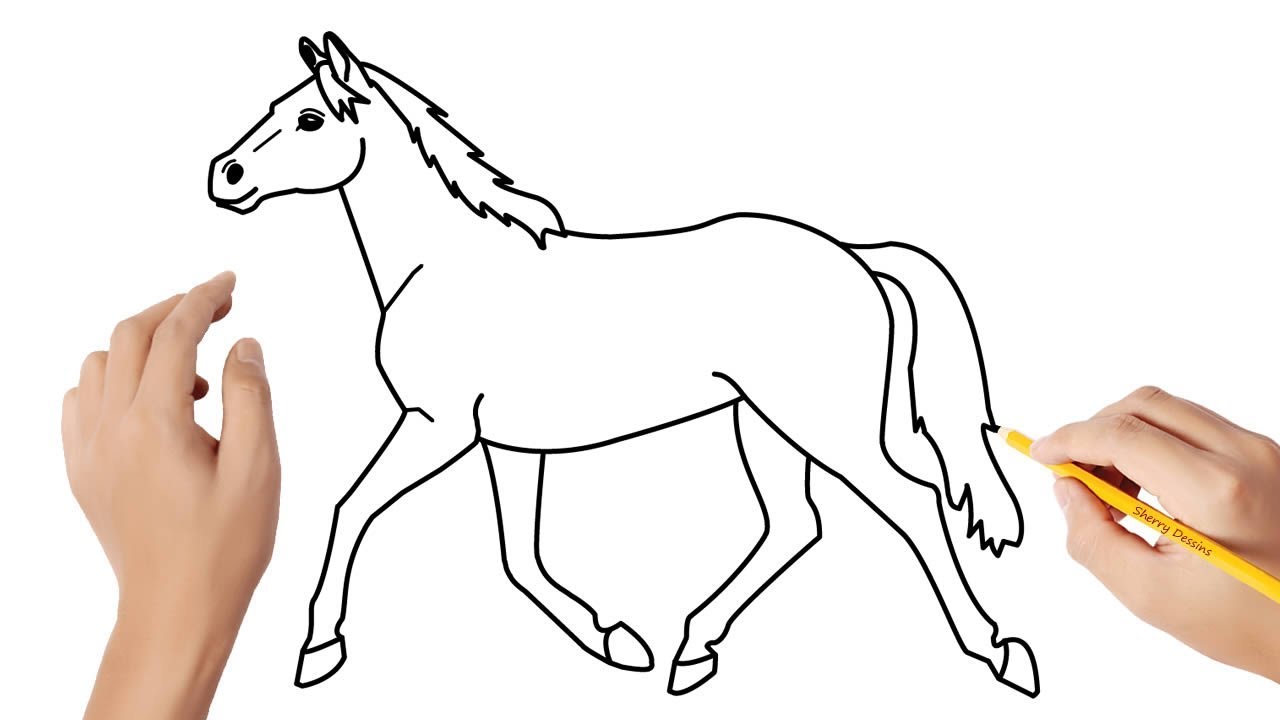 Comment dessiner un cheval