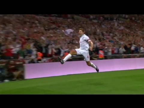 England 2-1 Hungary - Steven Gerrard scores both goals