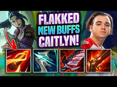 FLAKKED TRIES CAITLYN WITH NEW BUFFS! - G2 Flakked Plays Caitlyn ADC vs Jhin! | Preseason 2022