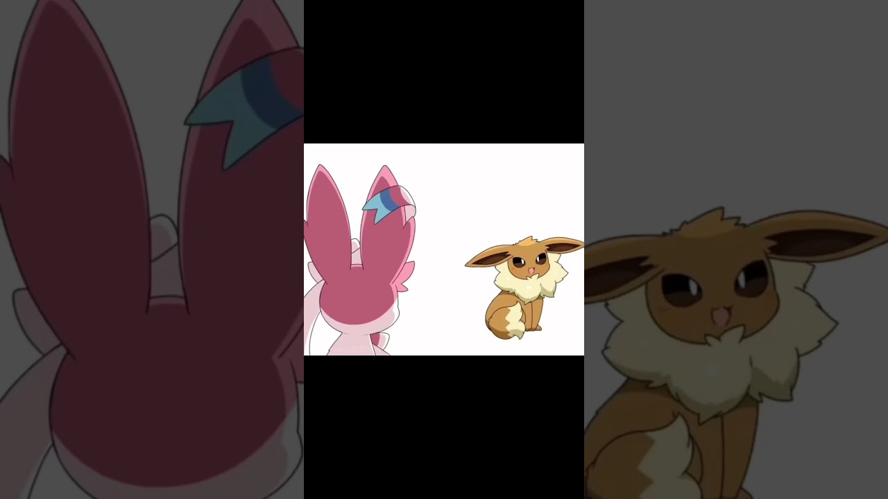 Sylveon & Eevee 💕 #cute #pokemon #eevee