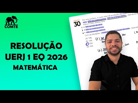 Questão 30 | 1EQ UERJ 2026 | Em uma padaria, o custo total de produção dos pães é composto de três..