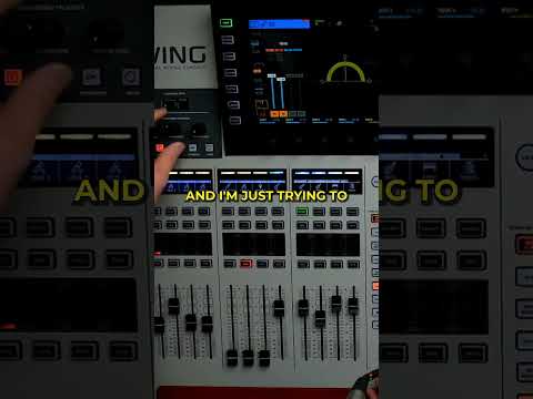 A look at our live stream mix on the Behringer WING