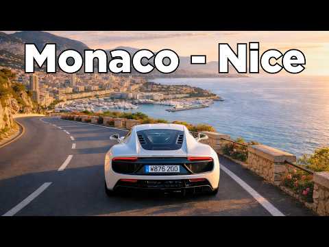 The Most Scenic Drive in Europe? | Monaco to Nice, French Riviera 🇫🇷