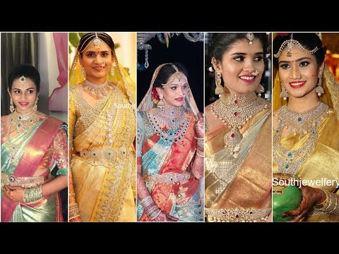 South Indian best bridal looks in diamond jewelry||Explore Fashion