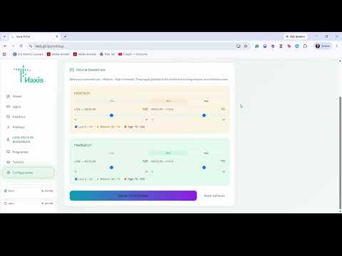 Haxis Video 09 - Configurações