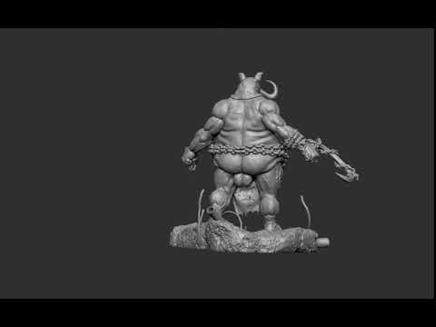 Boar Man 3D model