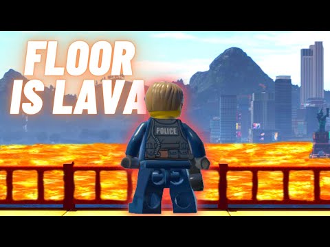 Lego City Undercover but the FLOOR IS LAVA