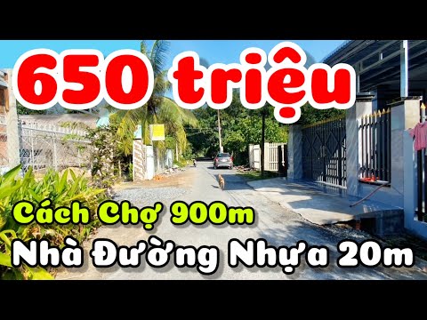 Nhà giá rẻ 650 triệu mặt tiền đường nhựa ở Thạnh Đức Tây Ninh gần Quốc lộ 22B Chợ Cẩm Long Cẩm Giang