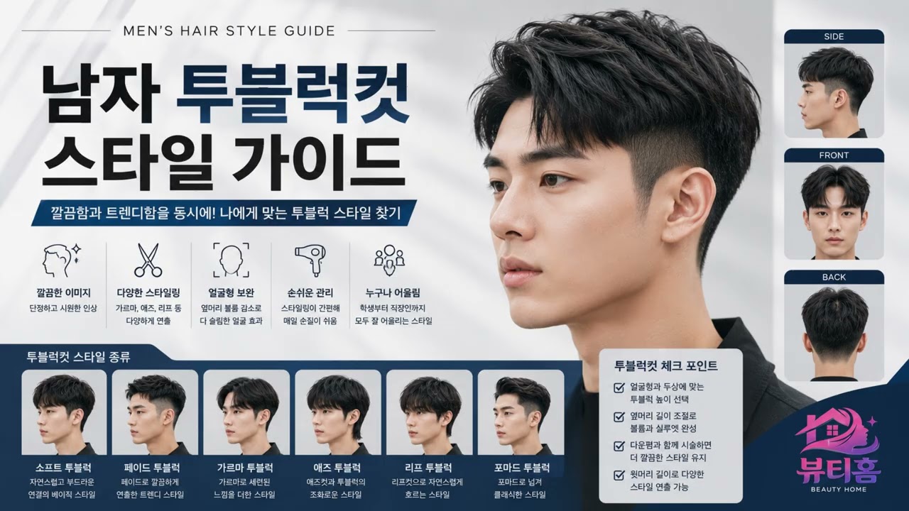 남자 투블럭컷 스타일 가이드