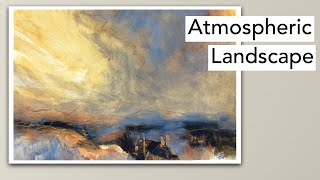 Expressive Semi Abstract Landscape Painting Inspired by JMW Turner | Acrylics