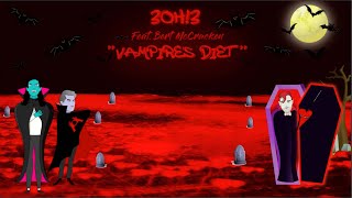 3OH!3 - VAMPIRE&#39;S DIET (with Bert McCracken of The Used) [Lyric Visualizer]