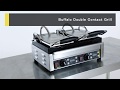 Video: Grill de contacto doble placas estriadas Bistro Buffalo DM902