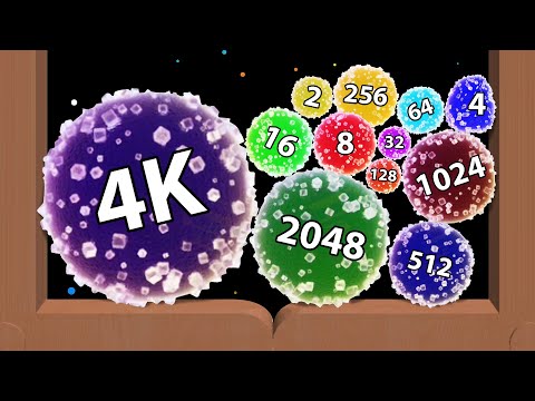 2048 MARMALADE - Part 1: Merge Jelly Bubble to Reach 4K (4096) ASMR Gameplay