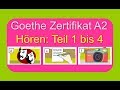 Hören A2 Goethe Zertifikat A2 German Listening Exam Goethe A2