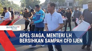Download lagu During the Environment Minister's Clean-Up, Trash Was Collected Along Ijen Road, Malang mp3