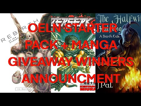 OELN Starter Pack + Manga Giveaway WINNERS ANNOUNCEMENT!