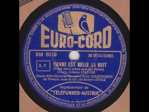 Elfie Mayerhofer  " Vienne est belle la nuit "  1949
