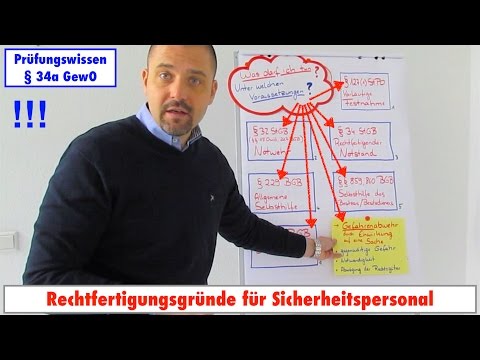 34a-Prüfung: Rechtfertigungsgründe im Bewachungsgewerbe