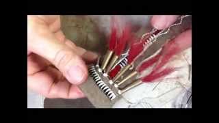 How to quill a knife sheath