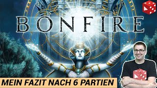 BONFIRE - Mein FAZIT nach 6 Partien (Stefan Feld, Hall Games / Pegasus Spiele 2020)