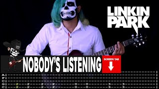 ?LINKIN PARK?[ Nobody's Listening ] cover by Masuka | LESSON | GUITAR TAB