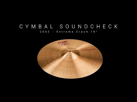 Paiste 19" 2002 Series Extreme Crash Cymbal image 9