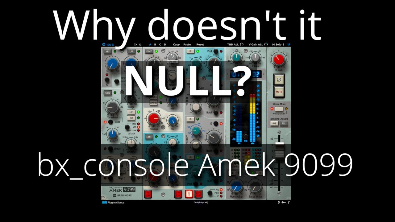 Why Doesn't It Null? bx_console Amek 9099