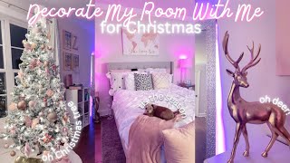 Decorate My Room With Me For Christmas❄️ | Vlogmas Day 1