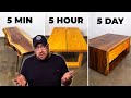 3 Tables 3 Challenges 5 Minute 5 Hour 5 Day Builds