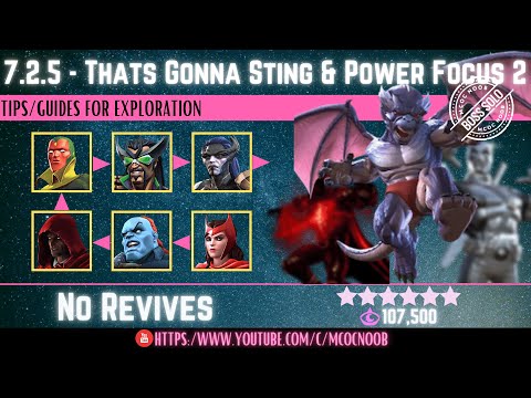 MCOC: Act 7.2.5 - That's Gonna Sting & Power Focus 2 - (Book 2, Act 1.2) - Tips/Guides - No Revives