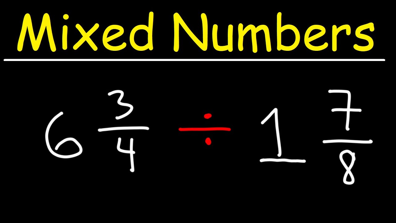 Dividing Mixed Numbers Using Cross Cancellation