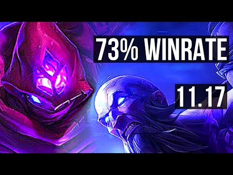 MALZAHAR vs RYZE (MID) | 73% winrate, 2/1/11, Rank 12 Malz | EUW Master | v11.17