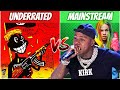 UNDERRATED RAPPERS vs MAINSTREAM RAPPERS!
