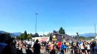 preview picture of video 'Riverboat Days 2014 Terrace BC Motocross stunts'