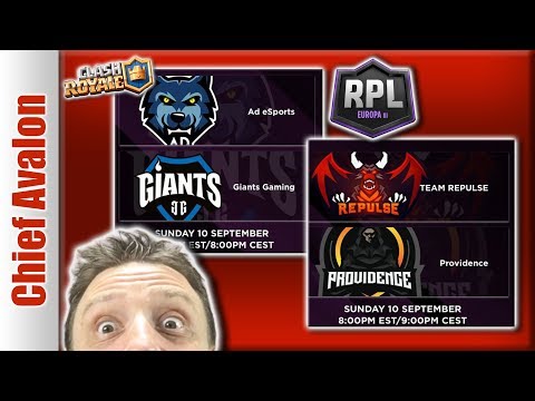 RPL EU SEMI FINALS: AD ESPORTS vs GIANTS | TEAM REPULSE vs PROVIDENCE | Clash Royale League