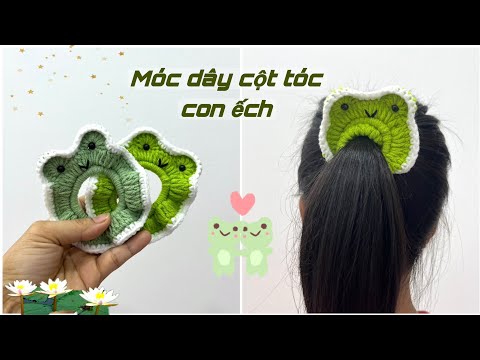 Dây cột tóc hình con ếch