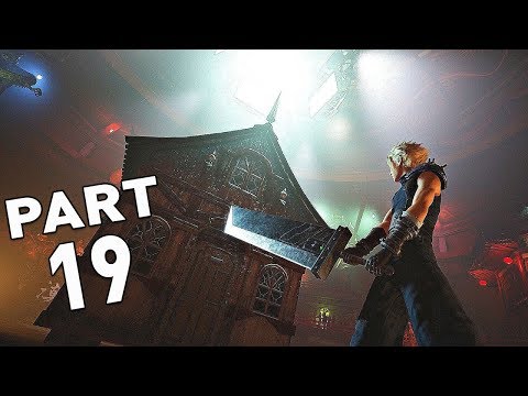 FINAL FANTASY 7 REMAKE Walkthrough Gameplay Part 19 - Hell House Boss Fight (FF7 PS4)