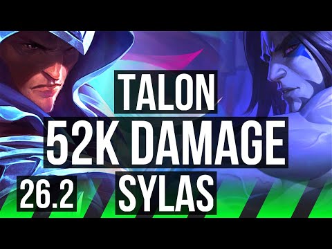 TALON vs SYLAS (JGL) | 52K damage | KR Master | 26.2