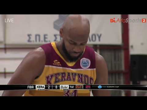 FIBA EUROPE CUP - ΚΕΡΑΥΝΟΣ vs U-BT CLUJ NAPOCA | VOD