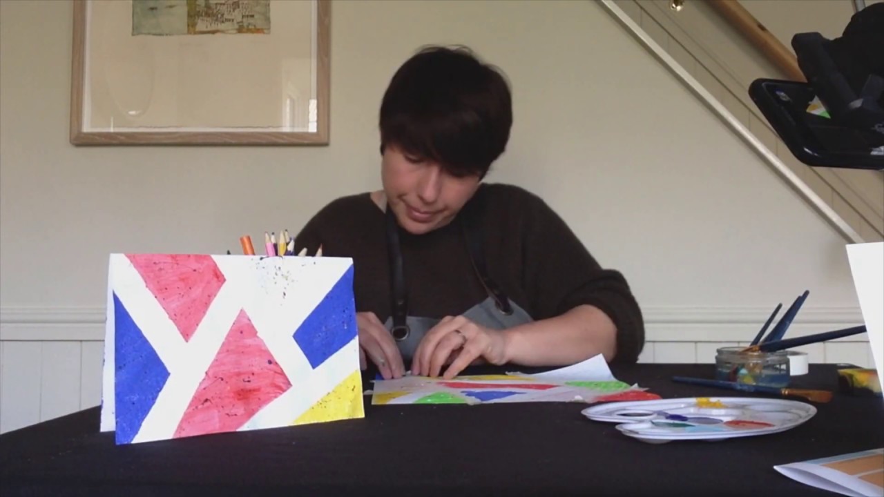 Draw The Day - Splatter Abstract Art