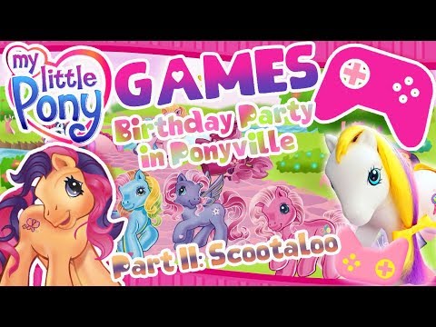 MY LITTLE PONY / / GAMES / / BDay Party in Ponyville: Scootaloo's Room + Cartoon "Meet the Ponies"